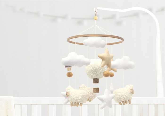 Neno Nelu – carusel pentru pătuț cu suport de prindere [5]