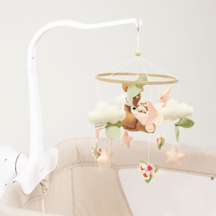 Neno Rosi – carusel pentru pătuț cu braț de prindere [3]