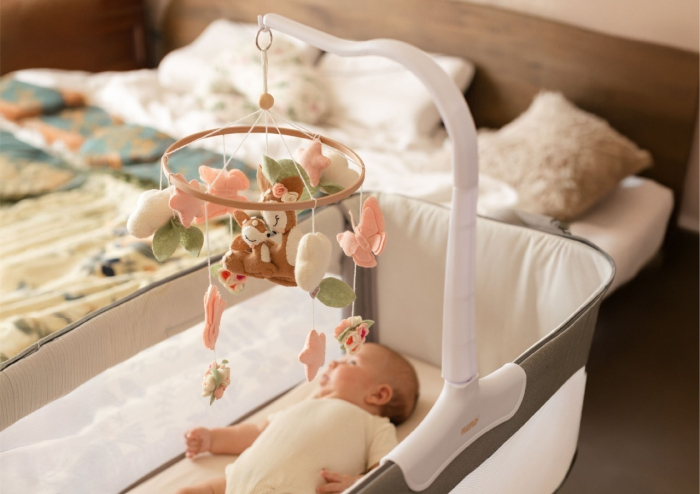 Neno Rosi – carusel pentru pătuț cu braț de prindere [8]