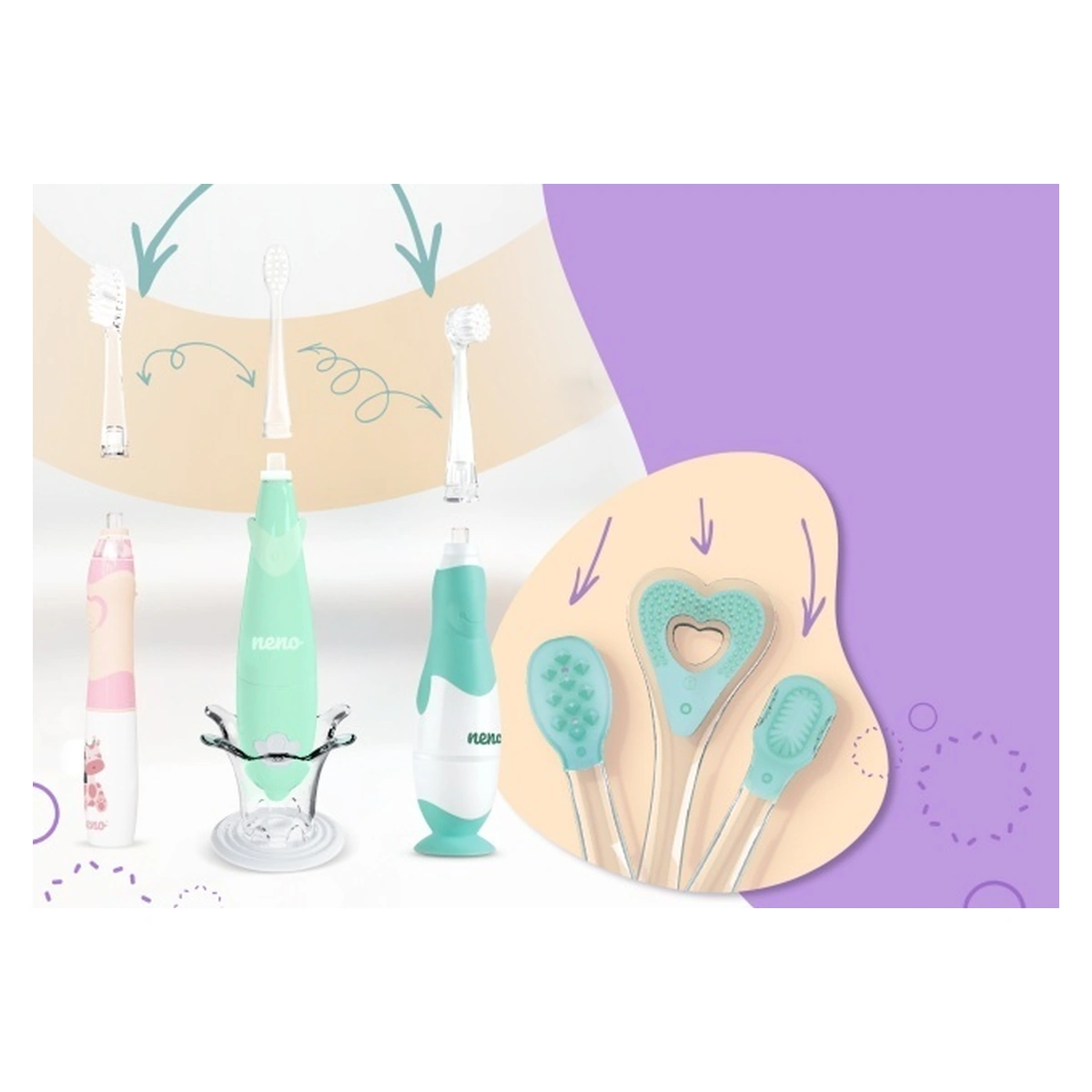 Neno Tutti Violet - periuță de dinți electrică (3-6 ani) [9]