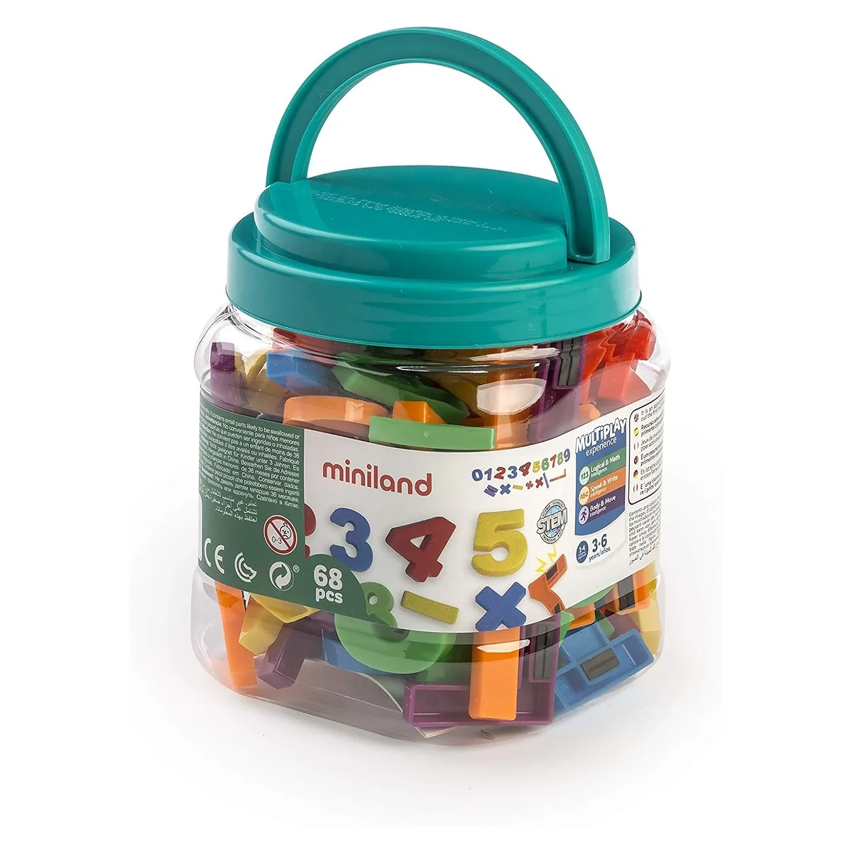 Numere magnetice mari Miniland 68 piese [2]