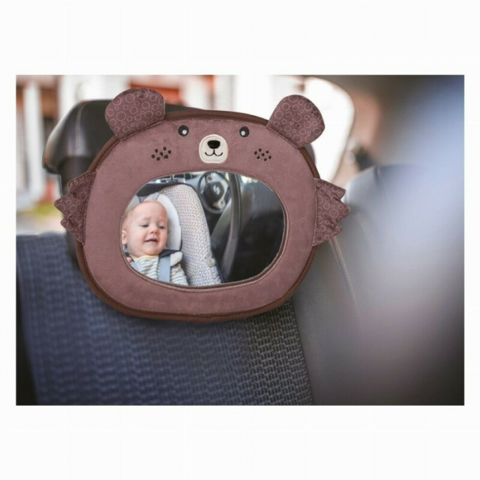 Oglinda auto, FreeON, Pentru supraveghere bebelusi, Bear, Brown [3]