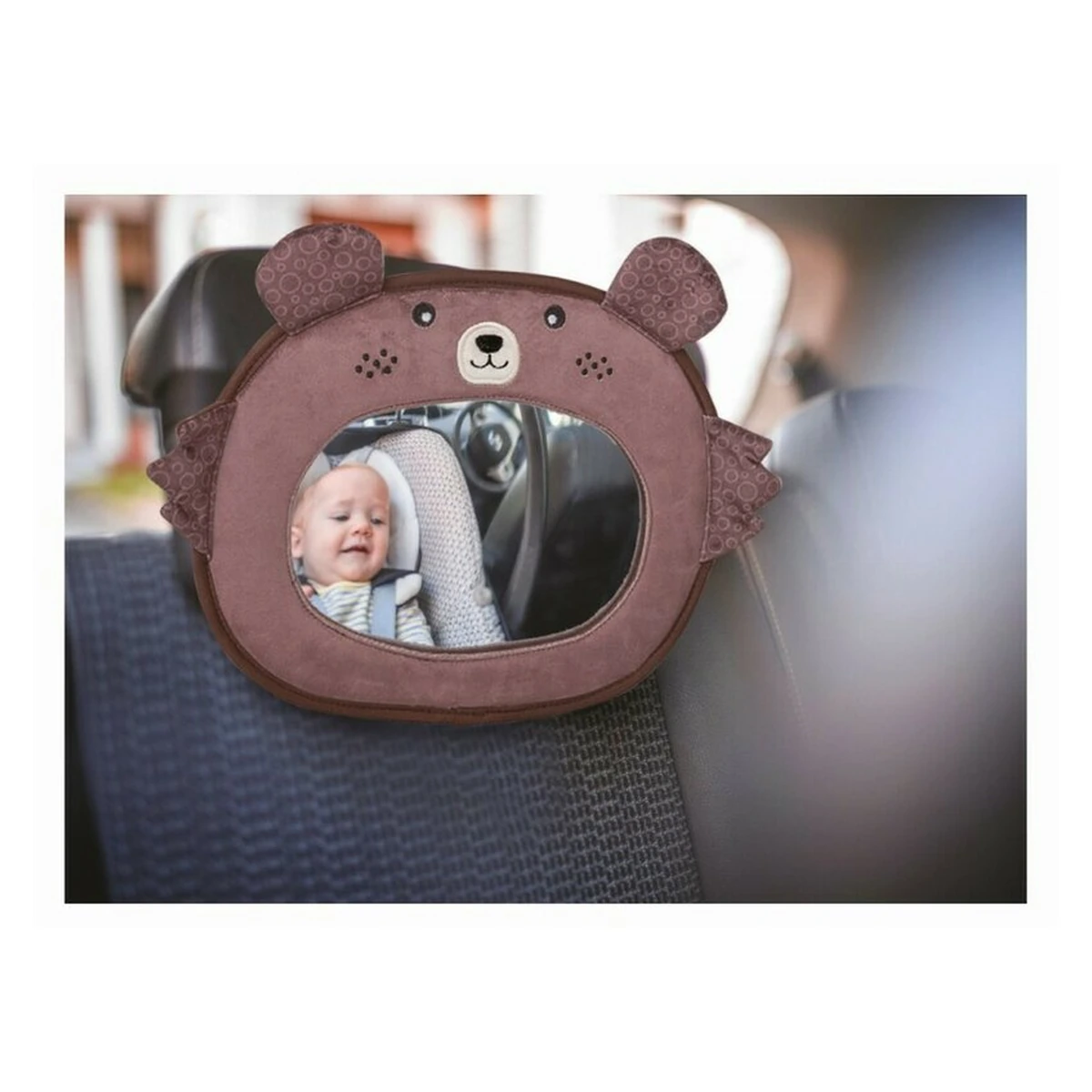 Oglinda auto, FreeON, Pentru supraveghere bebelusi, Bear, Brown [3]