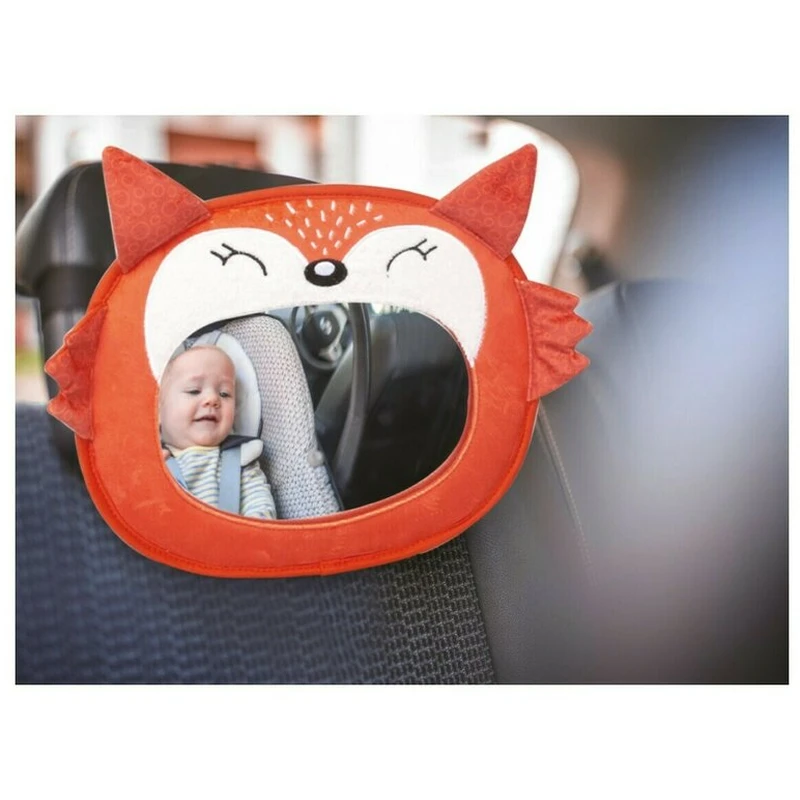 Oglinda auto pentru supraveghere bebelusi, Fox, Orange [2]