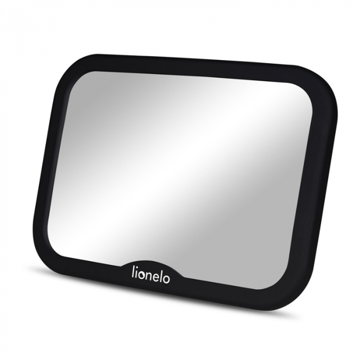 Oglinda auto retrovizoare, Lionelo, Sett, 25x18 cm, Rotire 360 grade, Universala, Black Carbon [3]
