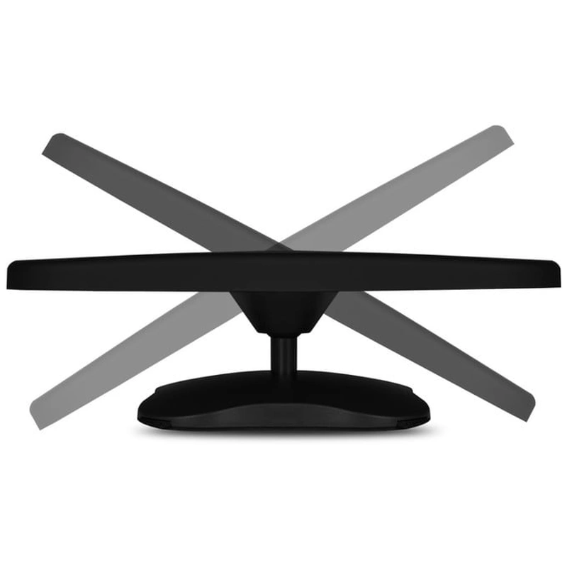 Oglinda auto retrovizoare, Lionelo, Sett, 25x18 cm, Rotire 360 grade, Universala, Black Carbon [9]