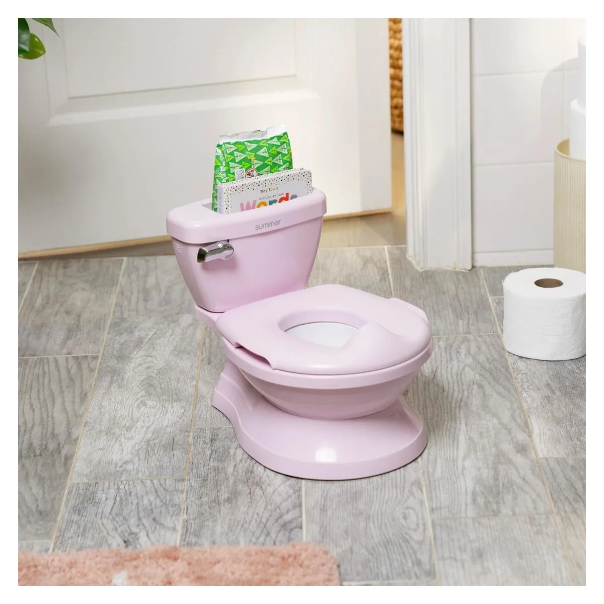 Olita cu sunete Ingenuity My Size Potty Pro, Roz [5]