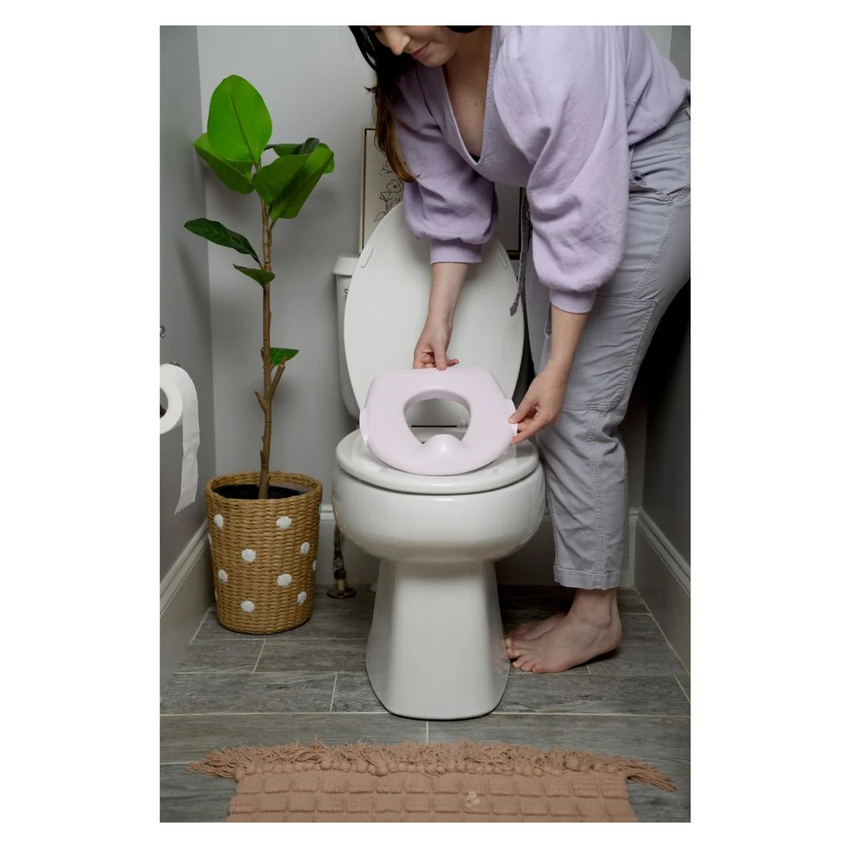 Olita cu sunete Ingenuity My Size Potty Pro, Roz [14]