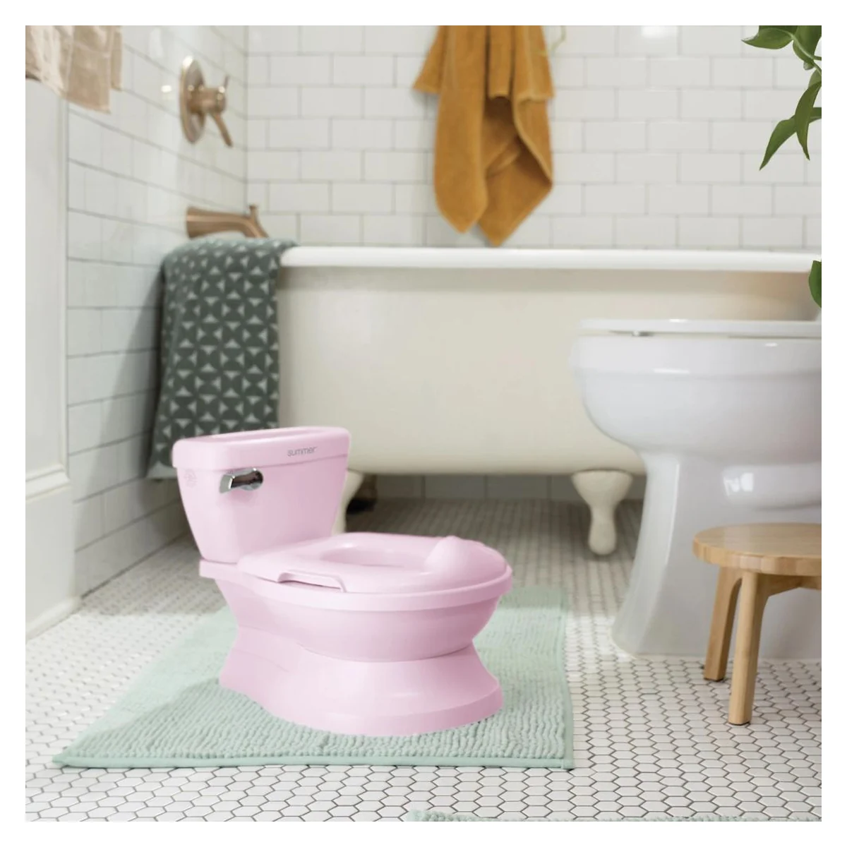 Olita cu sunete Ingenuity My Size Potty Pro, Roz [9]