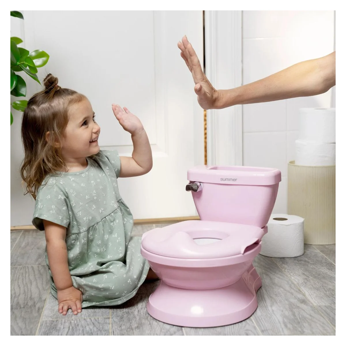 Olita cu sunete Ingenuity My Size Potty Pro, Roz [6]