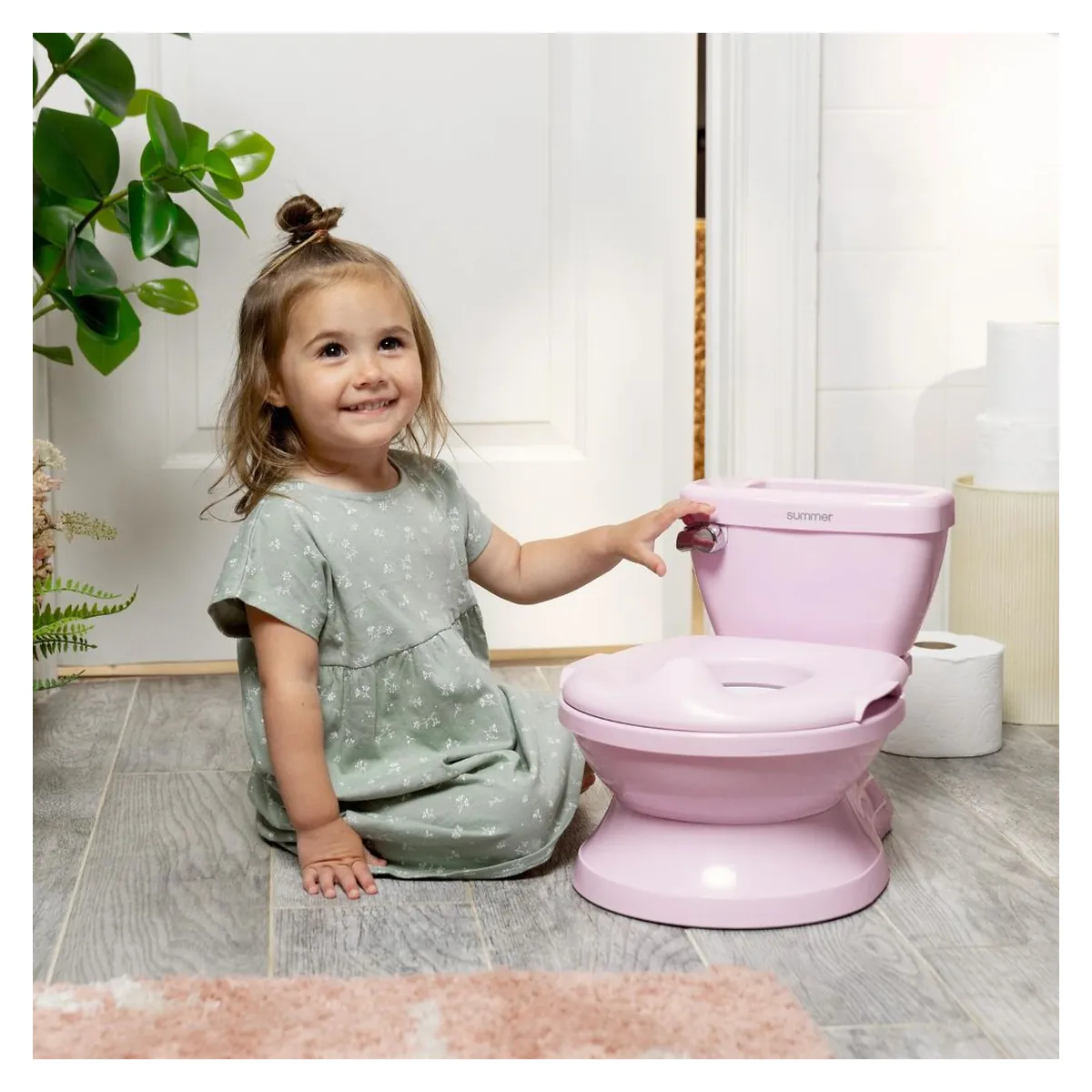 Olita cu sunete Ingenuity My Size Potty Pro, Roz [4]