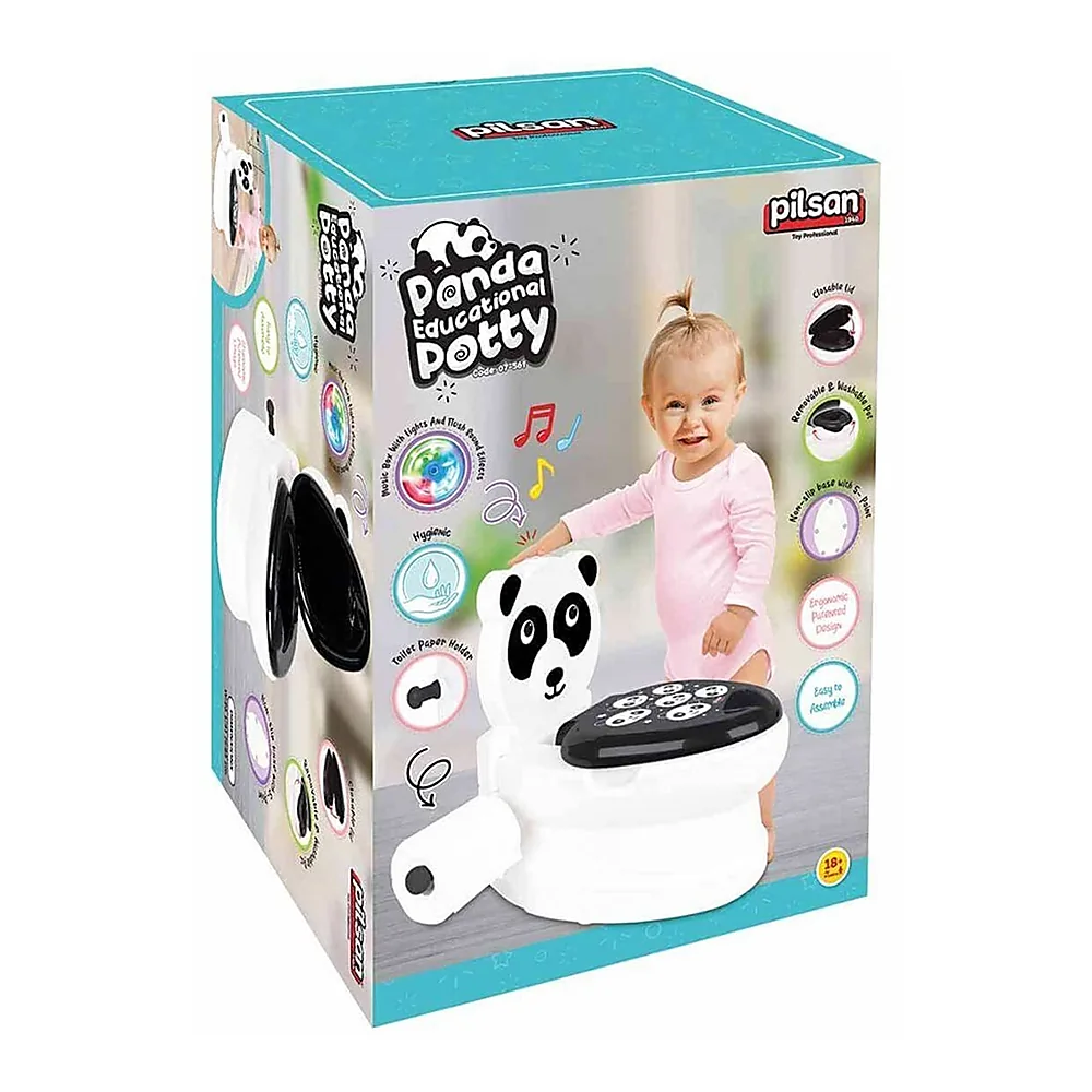 Olita educativa Panda cu sunet, capac si suport hartie [4]