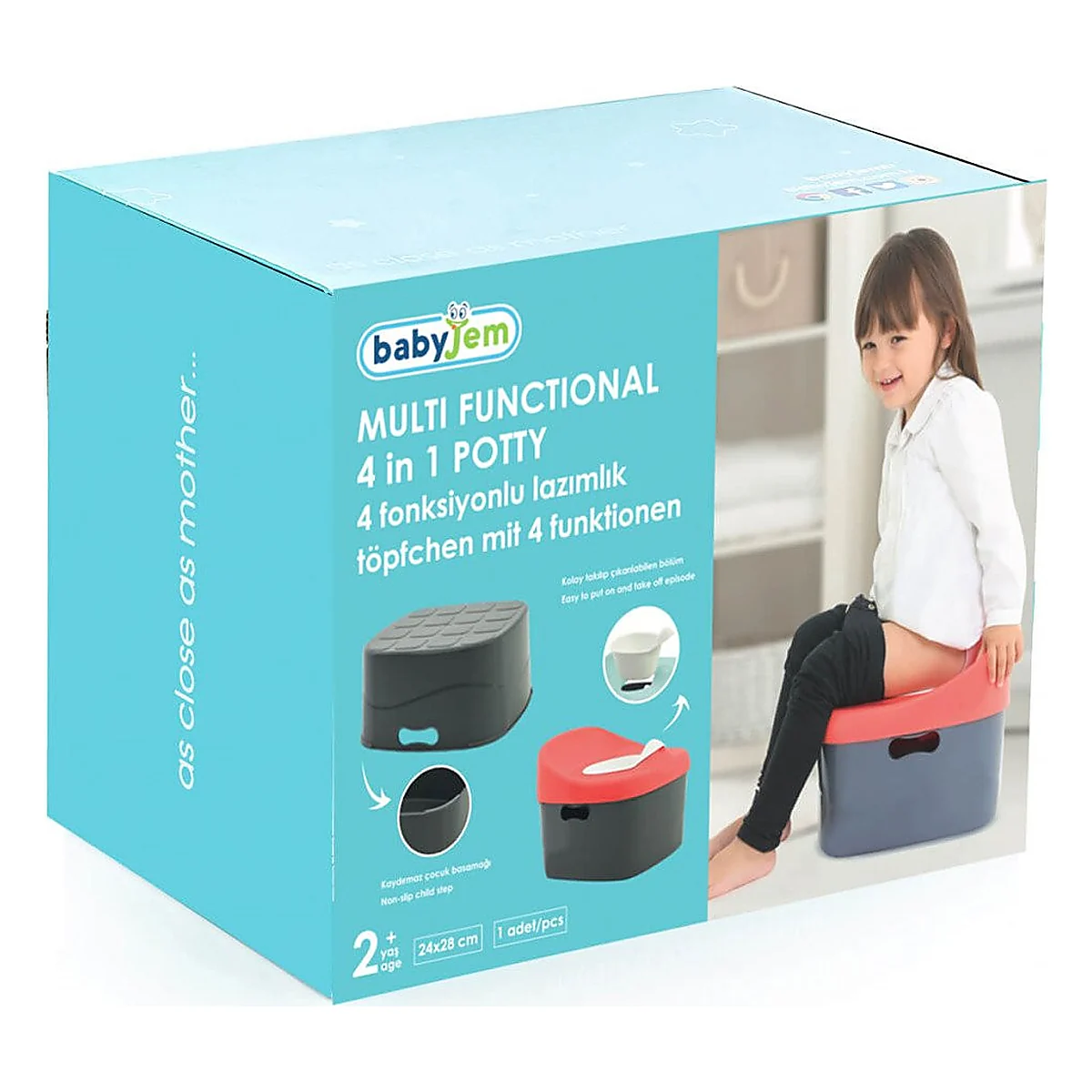 Olita multifunctionala 4 in 1, Gri, BabyJem [6]