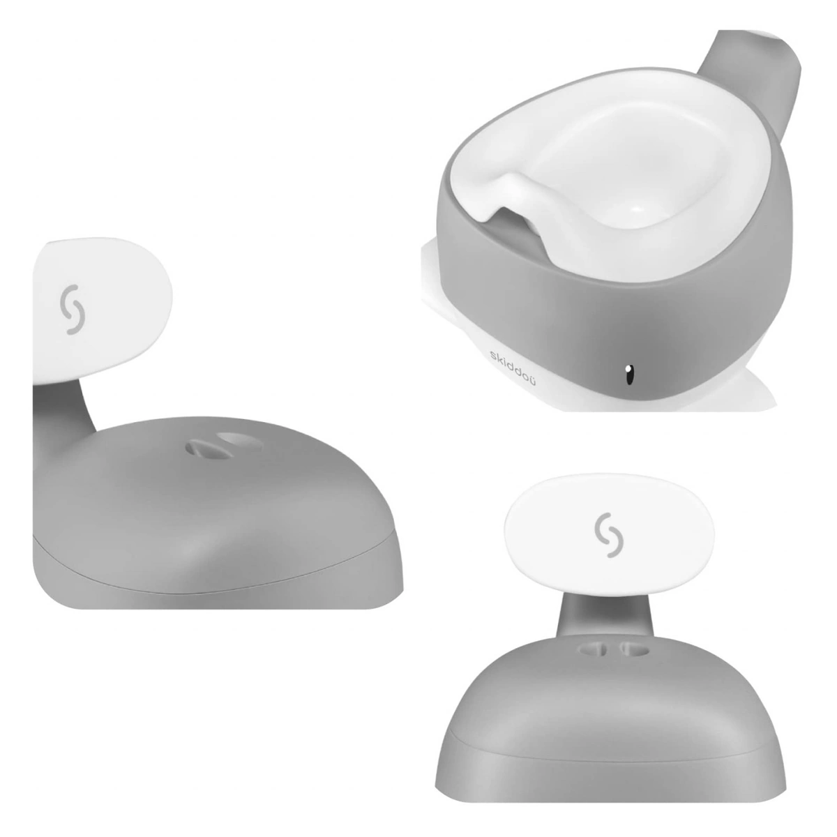 Olita pentru copii, Pottili, Skiddou, balenuta, cu capac, Evening shadow, Gri [5]