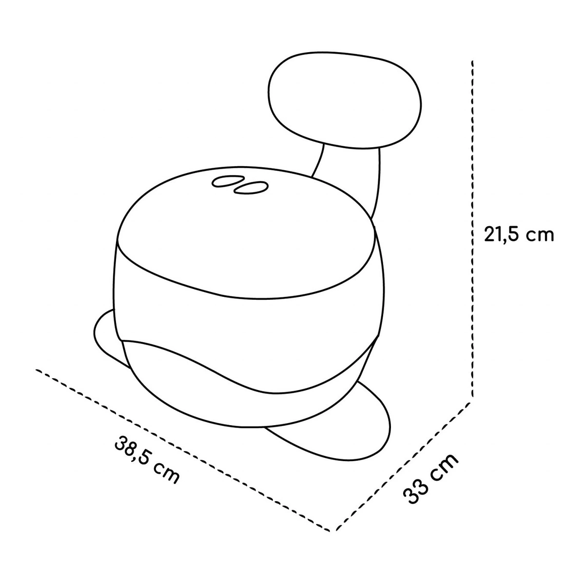 Olita pentru copii, Pottili, Skiddou, balenuta, cu capac, Evening shadow, Gri [9]