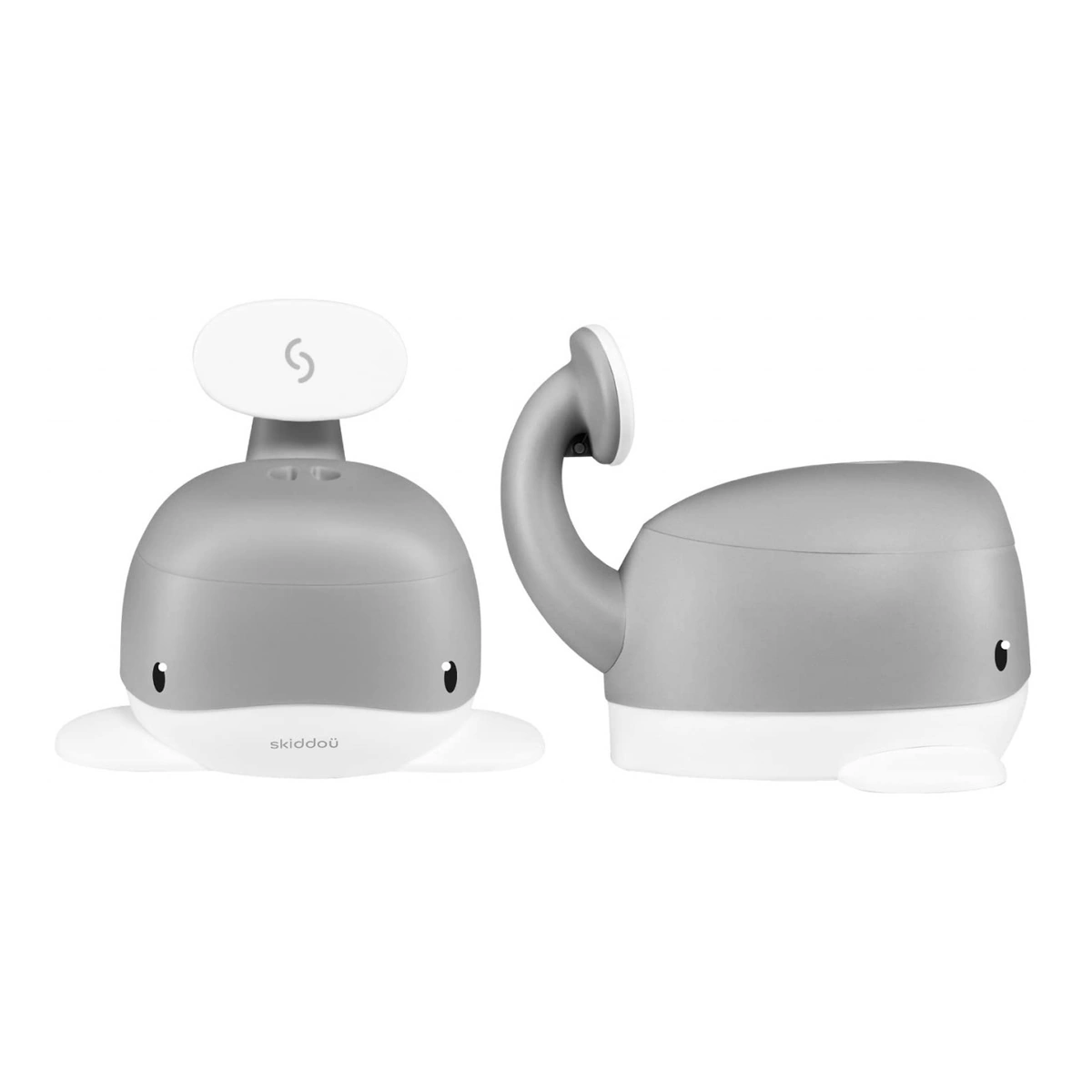 Olita pentru copii, Pottili, Skiddou, balenuta, cu capac, Evening shadow, Gri [4]