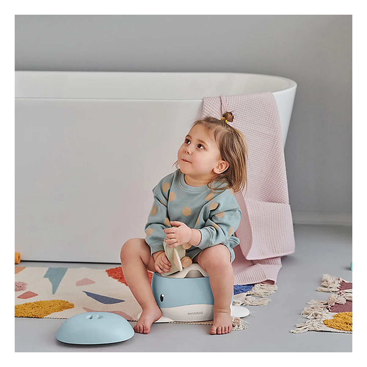 Olita , Pottili, Skiddou, balenuta, cu capac, Sky high, Bleu 36 luni [6]