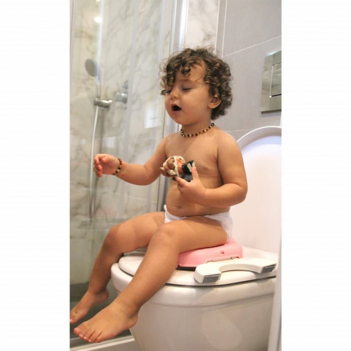 Olita portabila 2in1 BabyJem Roz Portable Seat [4]