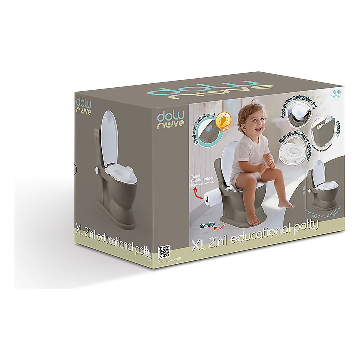 Olita XL educationala multifunctionala 2 in 1 - Gri mat, Dolu Nuve 18 luni+ [3]