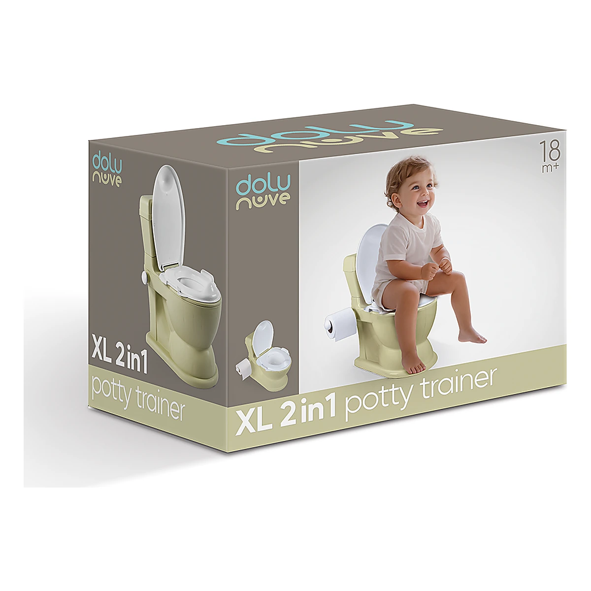 Olita XL educationala multifunctionala 2 in 1 - Verde Eco - DOLU Nuve 18 luni+ [3]