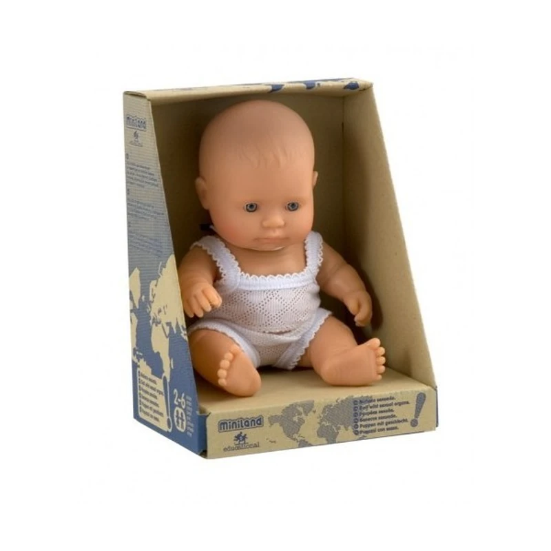 Papusa Baby european baiat Miniland 21cm [1]