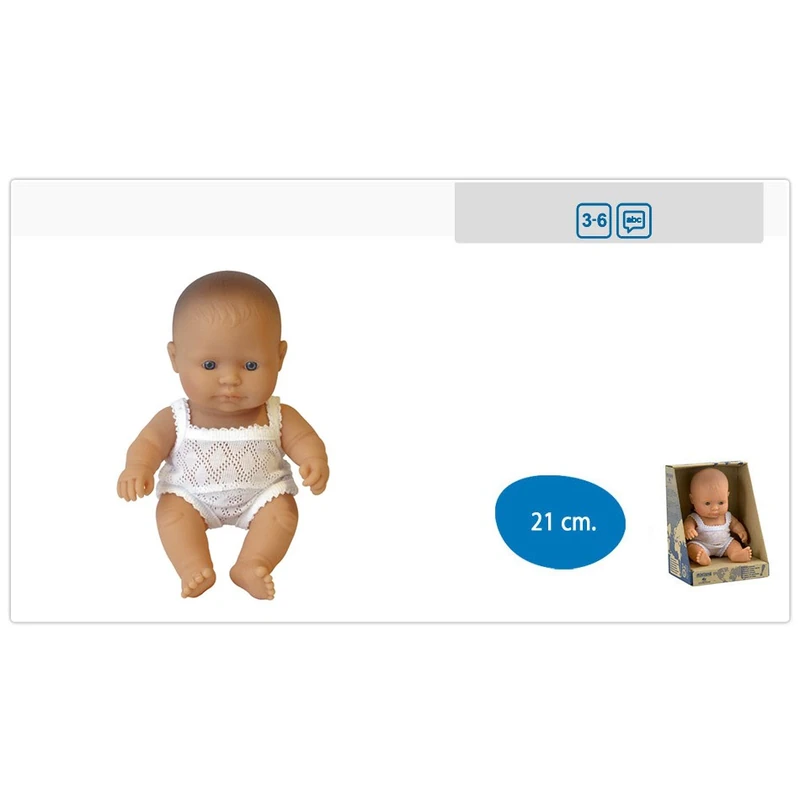 Papusa Baby european fata Miniland 21cm [2]