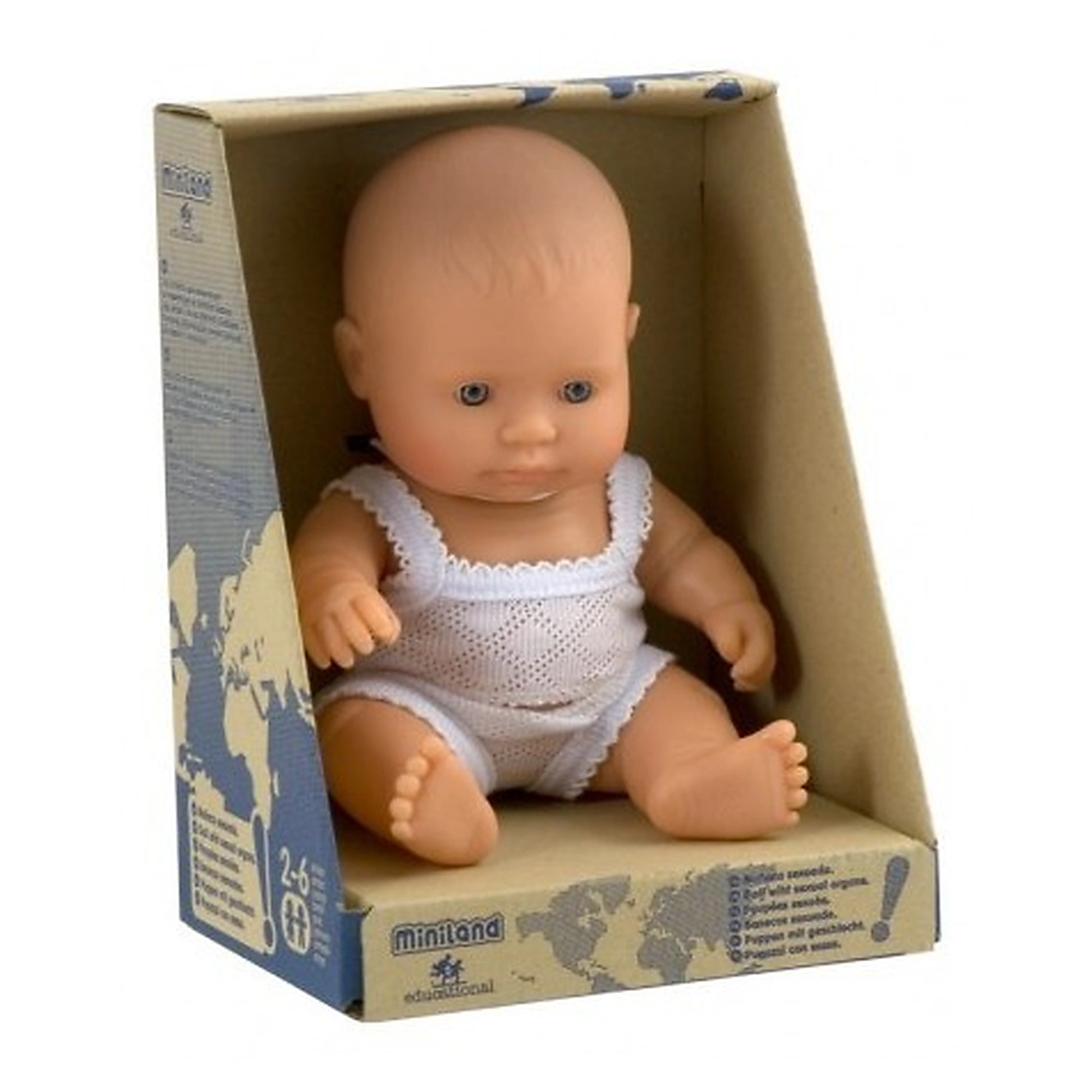 Papusa Baby european fata Miniland 21cm [1]