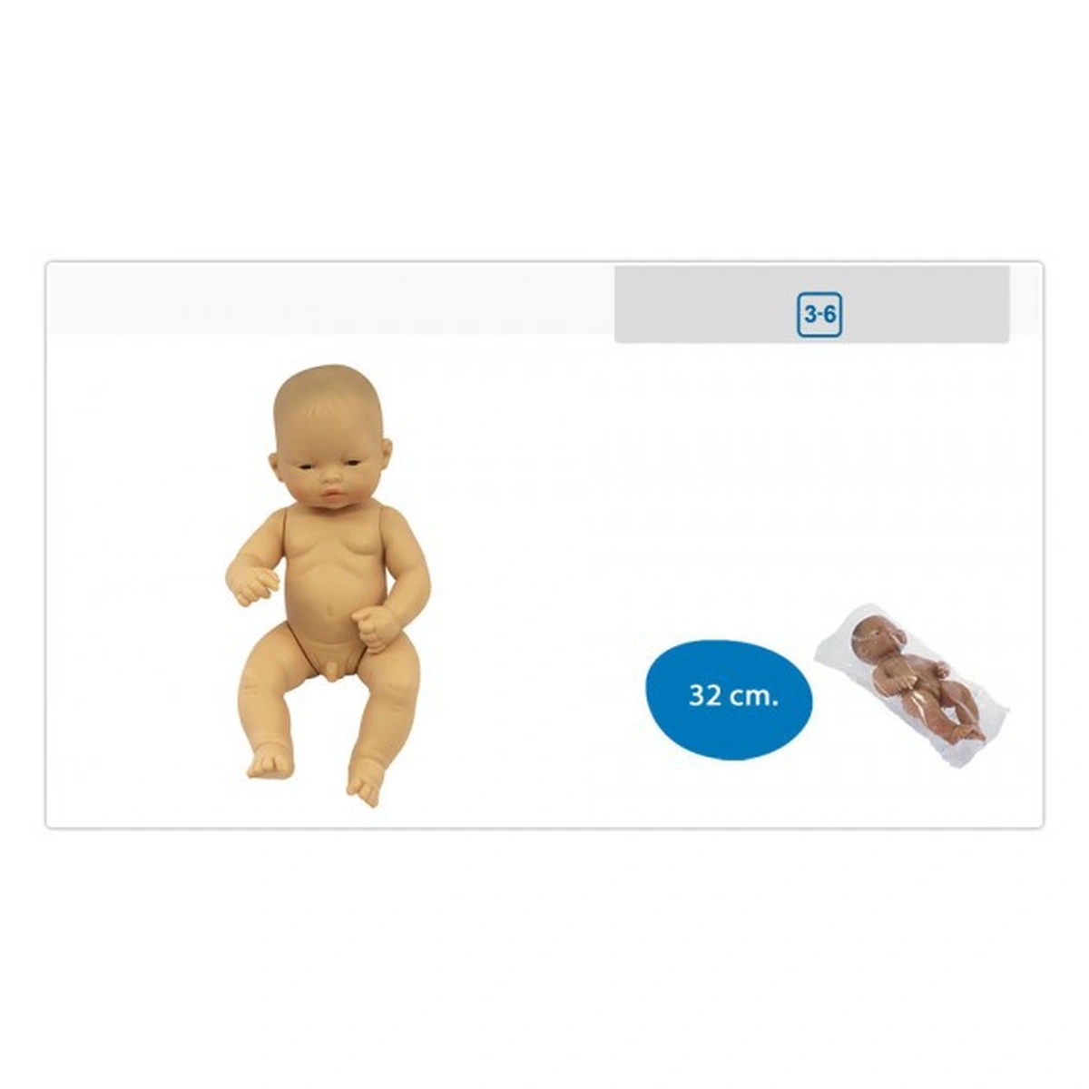 Papusa Bebelus asiatic Baiat 32 cm - Miniland [2]