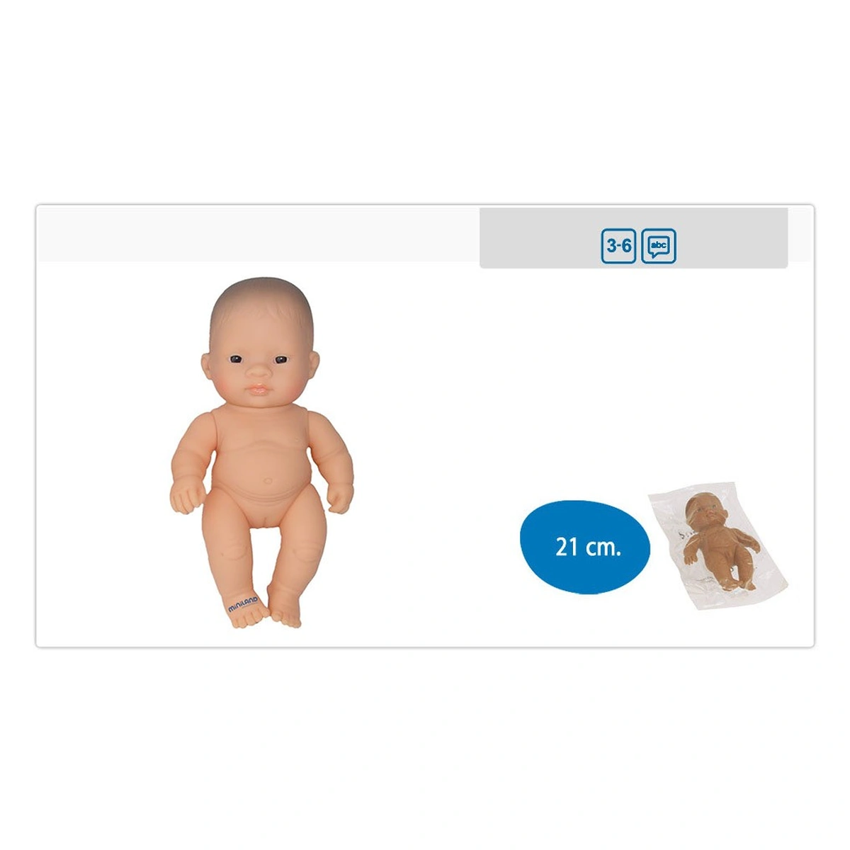 Papusa Bebelus asiatic fetita Miniland 21 cm [2]