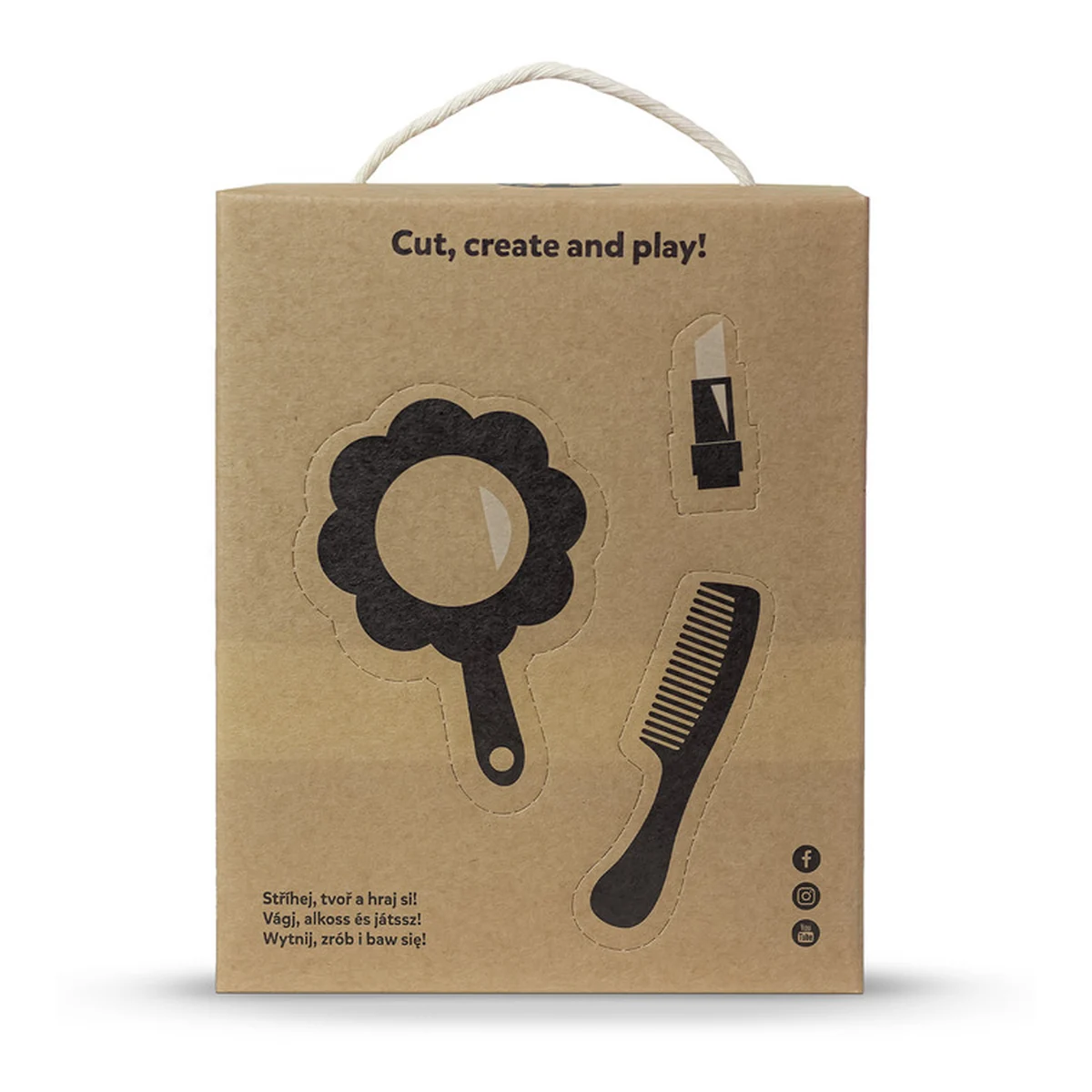 Papusa, Petite&Mars, Sophie 14 x 34 cm, 0 luni+, Ambalaj cu mini puzzle din carton, 35 cm, Roz [4]