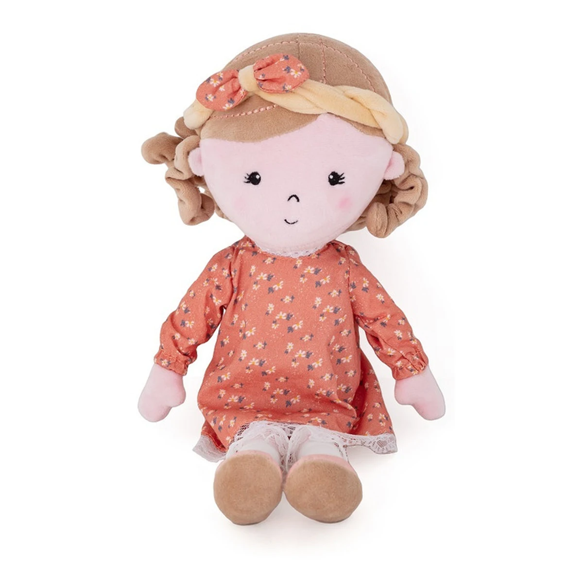 Papusa, Petite&Mars, Sophie 14 x 34 cm, 0 luni+, Ambalaj cu mini puzzle din carton, 35 cm, Roz [5]