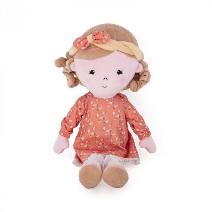Papusa, Petite&Mars, Sophie 14 x 34 cm, 0 luni+, Ambalaj cu mini puzzle din carton, 35 cm, Roz [5]