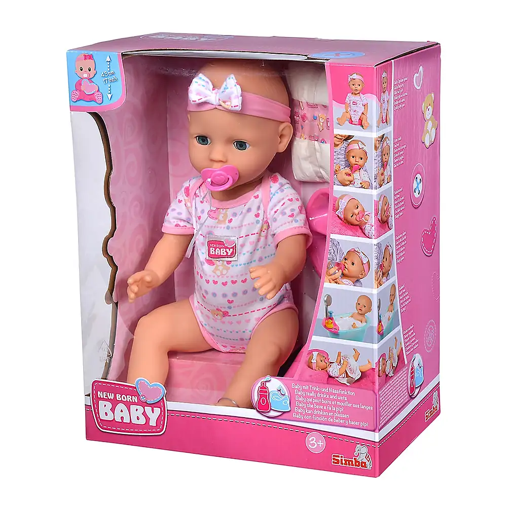 Papusa Simba New Born Baby, Baby Doll 43 cm cu accesorii [9]