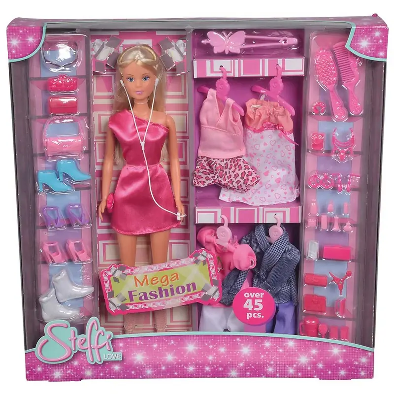 Papusa Simba Steffi Love 29 cm Mega Fashion cu 45 accesorii [3]