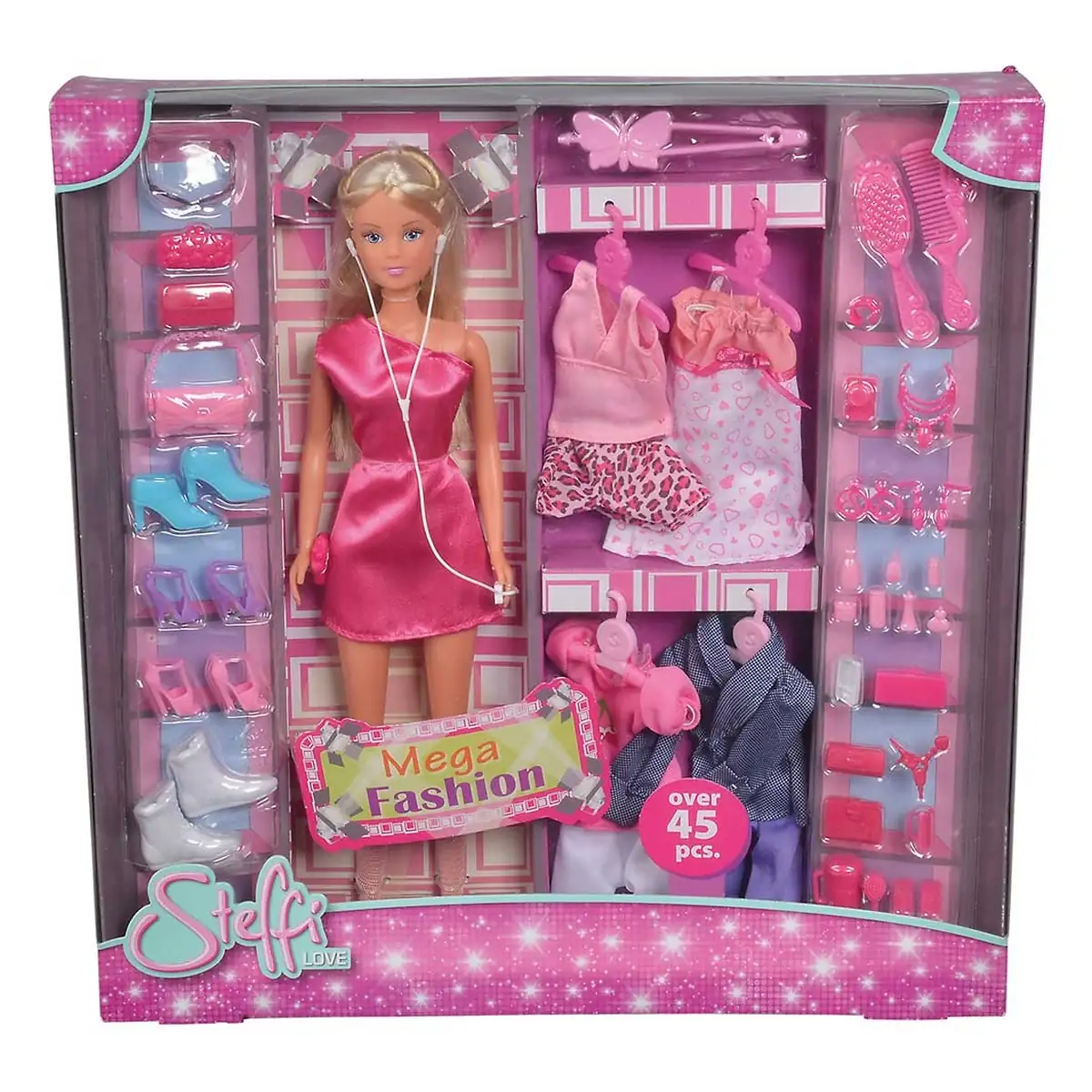 Papusa Simba Steffi Love 29 cm Mega Fashion cu 45 accesorii [3]