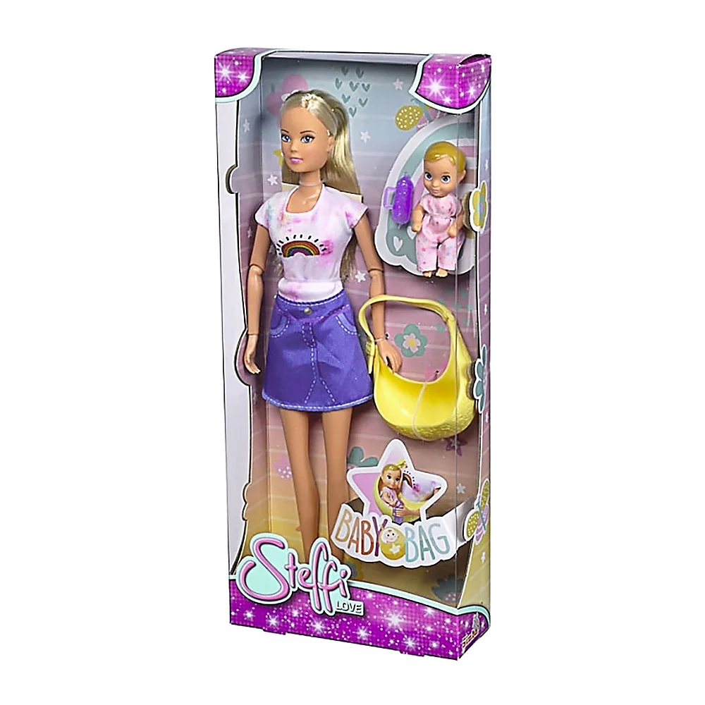 Papusa Simba Steffi Love Baby Bag 29 cm cu accesorii [5]
