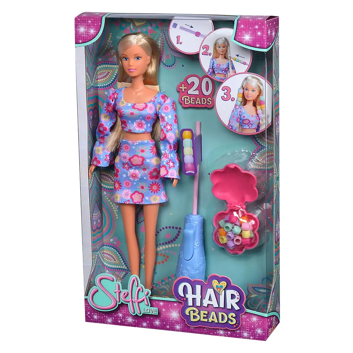 Papusa Simba Steffi Love Hair Beads 29 cm cu accesorii [11]