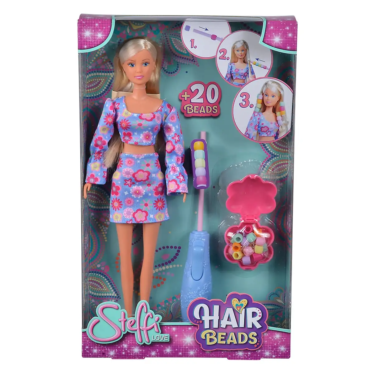 Papusa Simba Steffi Love Hair Beads 29 cm cu accesorii [12]