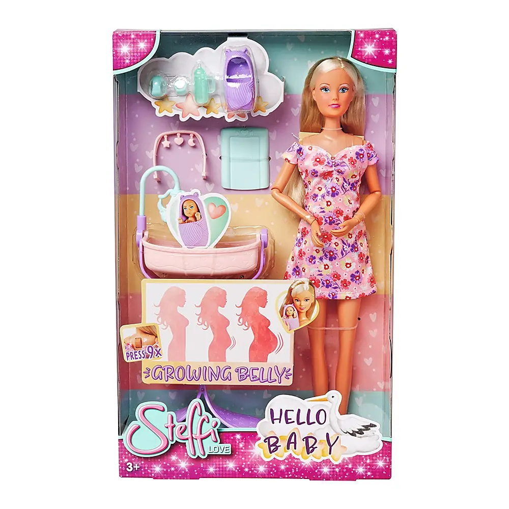 Papusa Simba Steffi Love Hello Baby 29 cm cu accesorii [14]