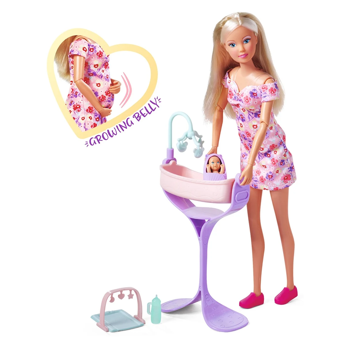 Papusa Simba Steffi Love Hello Baby 29 cm cu accesorii [2]