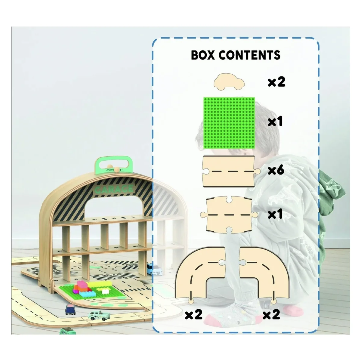 Parcare masinute din lemn, MamaToyz [11]