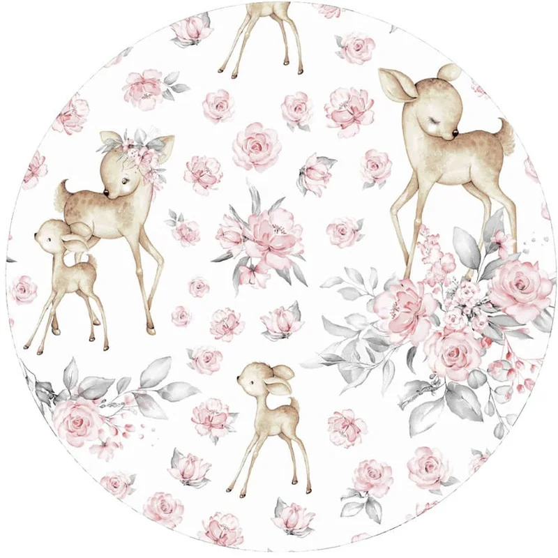 Paturica calduroasa de infasat, MimiNu, Pentru scoica, scaun auto/carucior, Cu sistem de prindere velcro, 90x90 cm, Minky + Bumbac, Sweet Deer Pink [2]