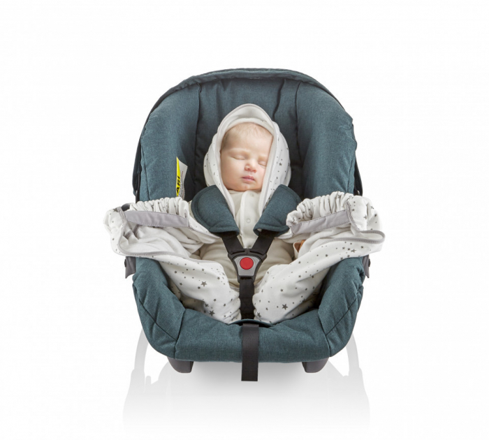 Paturica cu sistem multifunctional BabyJem Carrier Alb pentru transport bebelusi [12]