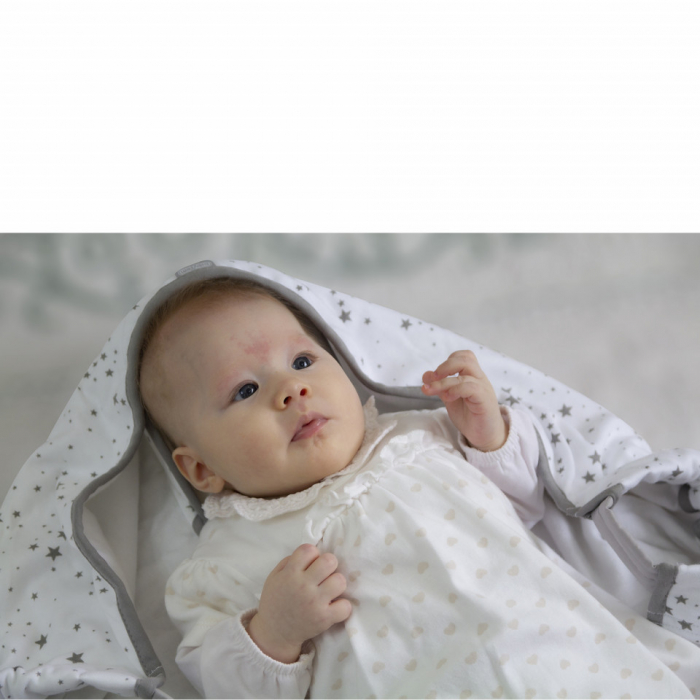 Paturica cu sistem multifunctional BabyJem Carrier Alb pentru transport bebelusi [6]