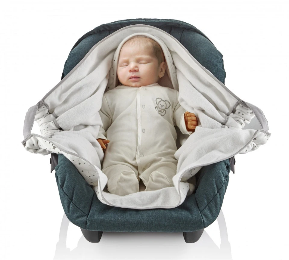Paturica cu sistem multifunctional BabyJem Carrier Alb pentru transport bebelusi [1]