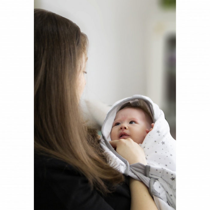 Paturica cu sistem multifunctional BabyJem Carrier Alb pentru transport bebelusi [7]