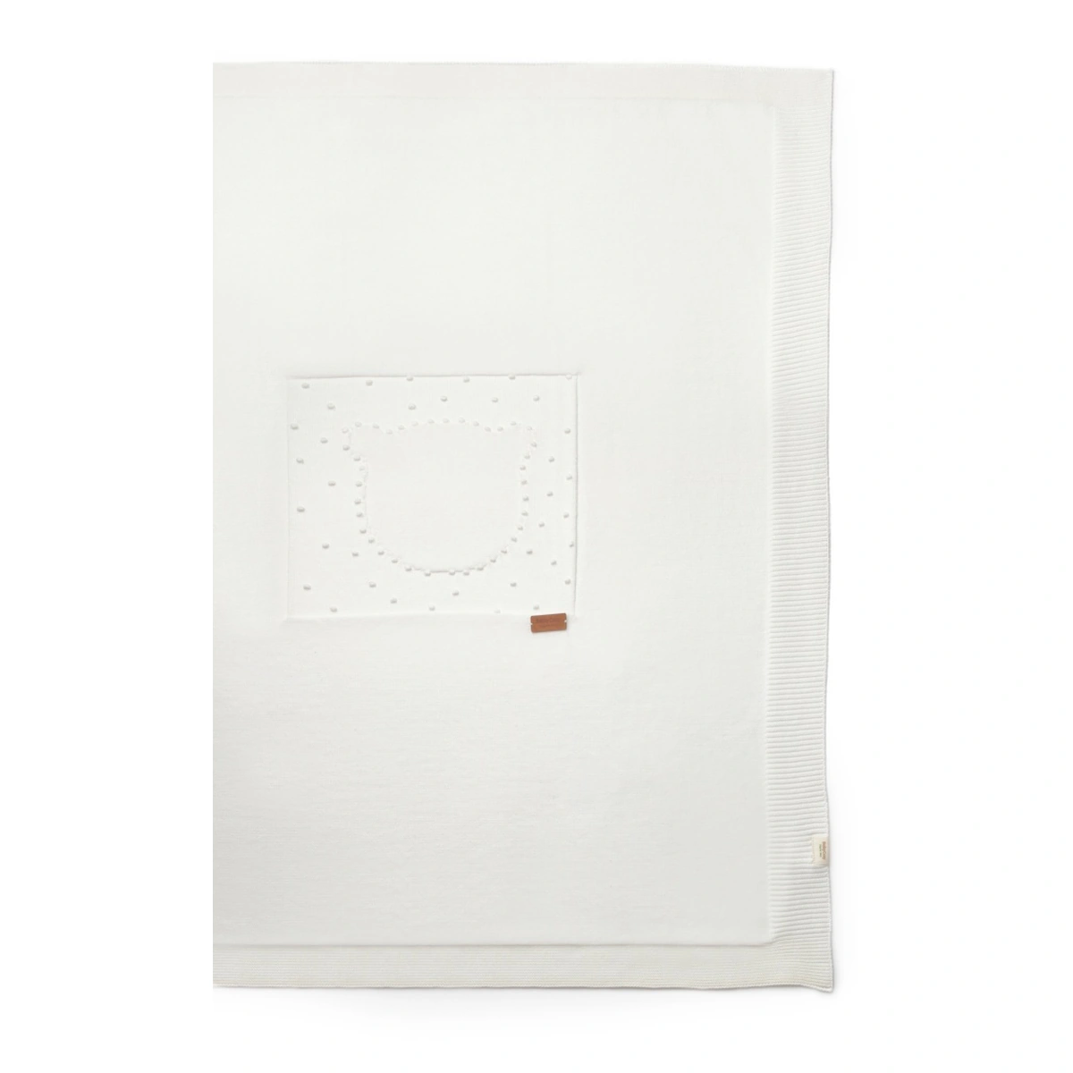 Paturica cu ursulet pentru nou nascut, 100% bumbac organic, TeddyBear, BabyCosy, Ecru [3]