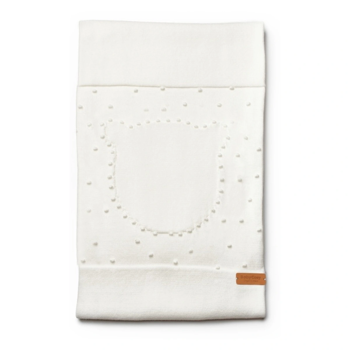 Paturica cu ursulet pentru nou nascut, 100% bumbac organic, TeddyBear, BabyCosy, Ecru [2]