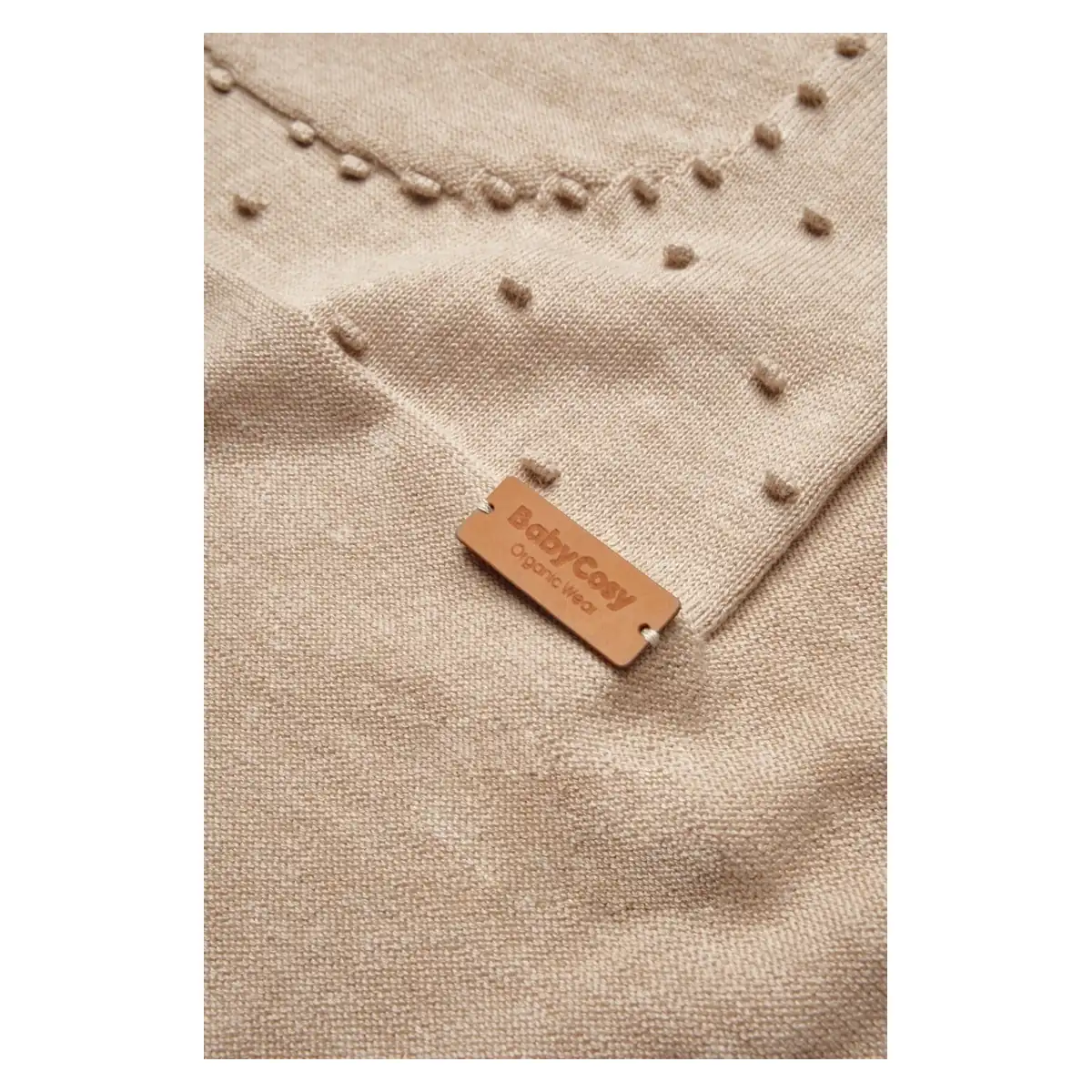 Paturica cu ursulet pentru nou nascut, 100% bumbac organic, TeddyBear, BabyCosy, Maro [4]