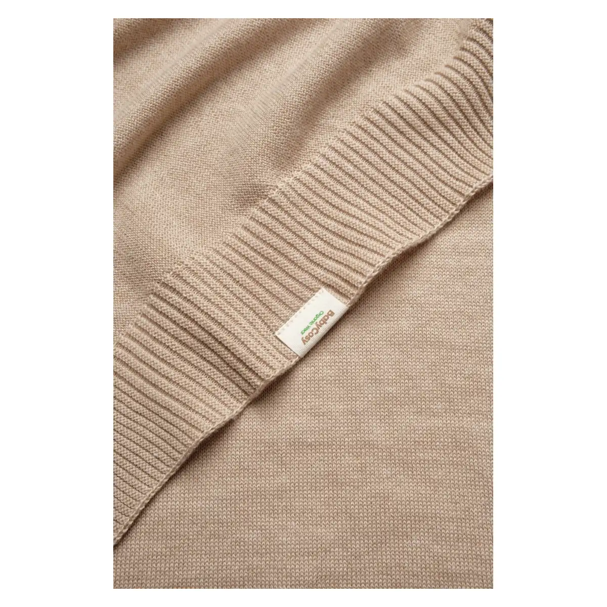 Paturica cu ursulet pentru nou nascut, 100% bumbac organic, TeddyBear, BabyCosy, Maro [6]